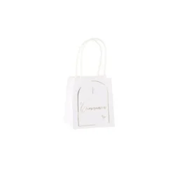 6 Sacs Cadeaux - Collection Communion Pureté Blanc et Or