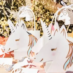 4 Sacs Cadeaux - Collection Licorne Pastel