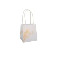 6 Sacs Cadeaux - Feuille de Pampa - Baptême