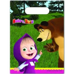 6 sacs cadeaux - Masha et Michka