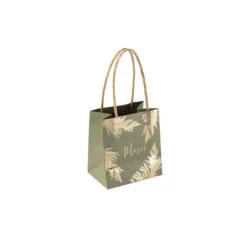 6 Sacs Cadeaux " Merci " - Pampa Kaki et Or