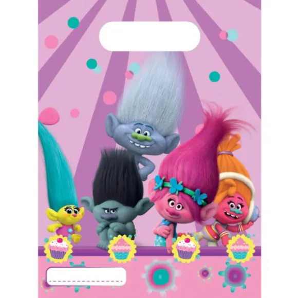 6 Sacs Cadeaux Trolls