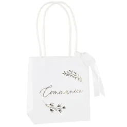 6 sacs "Communion" FSC® - 10 x 11 x 7 cm - Collection Communion Blanc et Or