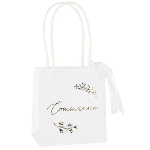 6 sacs "Communion" FSC® - 10 x 11 x 7 cm - Collection Communion Blanc et Or