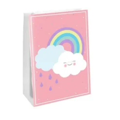 4 sacs en papier - Nuage & Arc-en-ciel