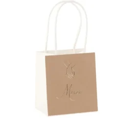 6 sacs "Merci" FSC® - 10 x 11 x 7 cm - Collection Bella Terra