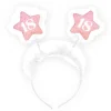 Serre-tête Anniversaire Adulte 18 ans - Rose et Blanc