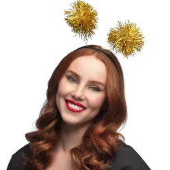 Serre-tête avec pompons pour réveillon du Nouvel An - Couleur au choix