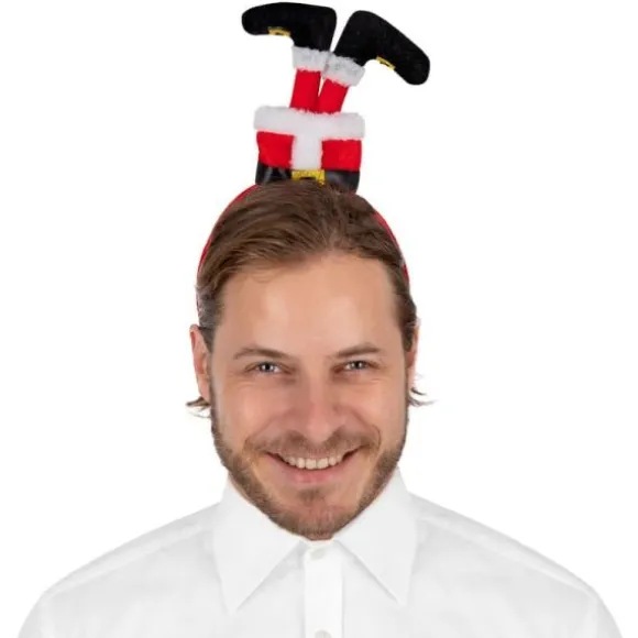 Serre-tête - Jambes de Noël - Modèle au choix