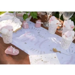 20 Serviettes - Baby shower métal - Couleur au choix