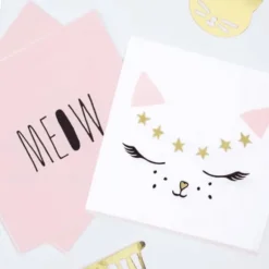 20 serviettes Chat - Meow Party