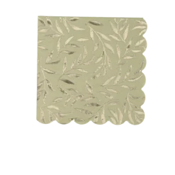 20 serviettes cocktail en papier - 24 x 24 cm - Collection Jolis Brins - Couleur au choix
