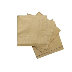25 serviettes cocktail en papier - 21 x 21 cm - Couleur au choix
