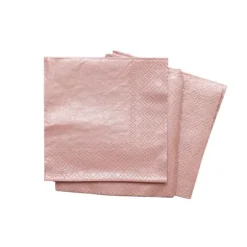 25 serviettes cocktail en papier - 21 x 21 cm - Couleur au choix