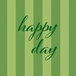 20 serviettes cocktail en papier - 25 x 25 cm - Avant-garde "Happy Day" - Couleur au choix