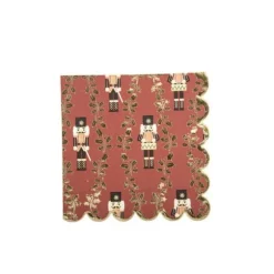 16 Serviettes - Collection Casse-Noisette Bordeaux