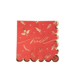 16 Serviettes - Collection Holly Christmas