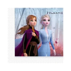 16 Serviettes de la Reine des Neiges 2 - 2 plis 25 x 25 cm