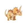 10 serviettes en forme de tricératops en papier - 36 x 30 cm - Collection Dinosaures