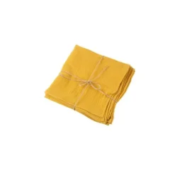 4 serviettes en gaze de coton - Couleur au choix