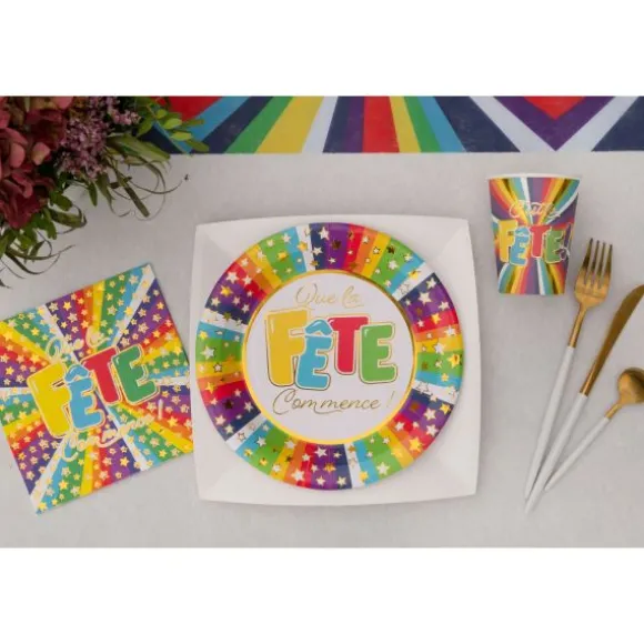 20 Serviettes en papier - C'est la Fête - 16,5 cm