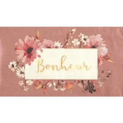 20 serviettes en papier FSC® - 40 x 33 cm - Collection Amour Floral
