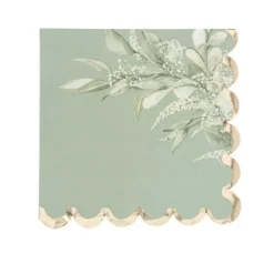 16 serviettes en papier FSC® - 33 x 33 cm - Collection Greenery