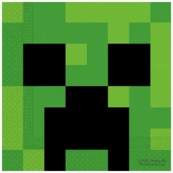 20 serviettes en papier FSC® - 33 x 33 cm - Minecraft™