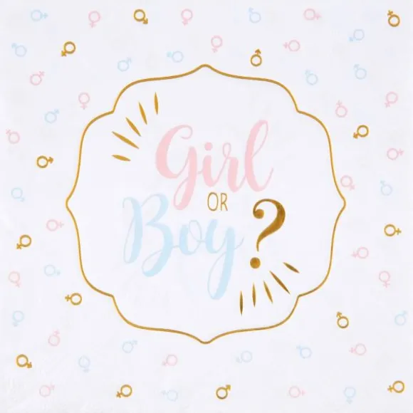 20 Serviettes en papier - Girl or Boy ?