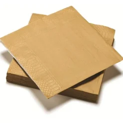 20 Serviettes en Papier - Or