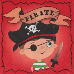 20 serviettes en papier - Petit Pirate - 16,5 cm
