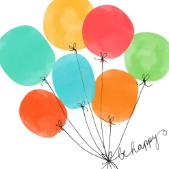 20 serviettes en papier - 33 x 33 cm - Atelier "Happy Ballons"