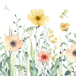 20 serviettes en papier - 33 x 33 cm - Atelier "Sunny Meadow"