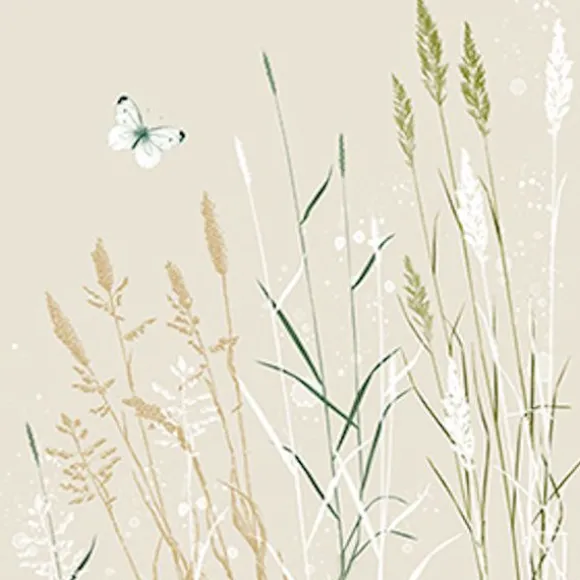 20 serviettes en papier - 33 x 33 cm - Atelier "Soft Wind Nature"