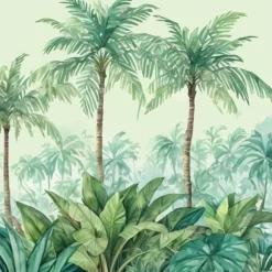20 serviettes en papier - 33 x 33 cm - Avant-garde "Palm Island" - Couleur au choix