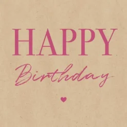20 serviettes en papier - 33 x 33 cm - By Nature "Neon Graphic Happy Birthday"