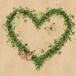 20 serviettes en papier - 33 x 33 cm - By Nature "Green Dream"