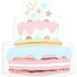10 serviettes en papier - 30 x 33 cm - Collection Anniversaire Scintillant - Couleur au choix