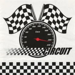 20 serviettes en papier - 33 x 33 cm - Collection Formule 1