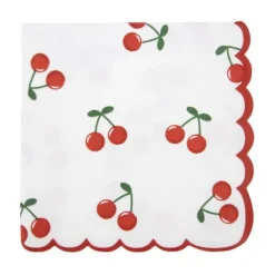 16 serviettes en papier - 33 x 33 cm - Collection Cherry