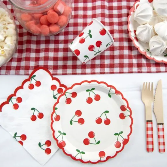 16 serviettes en papier - 33 x 33 cm - Collection Cherry