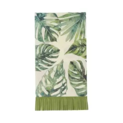 16 serviettes à franges en papier - 20 x 40 cm - Collection Coco Palm