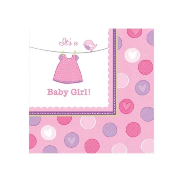 16 Serviettes - "It's a Baby Girl"