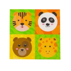 16 Serviettes - Les animaux du zoo