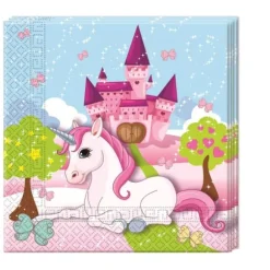 20 Serviettes Licorne