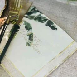 16 serviettes "Love Paradise" en papier - 33 x 33 cm - Collection Coco Palm