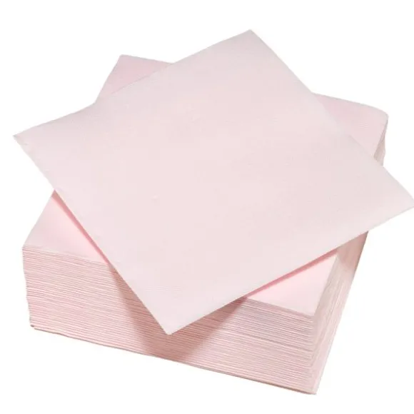 40 serviettes micro-gaufrées en ouate de cellulose - 38 x 38 cm - Couleur au choix
