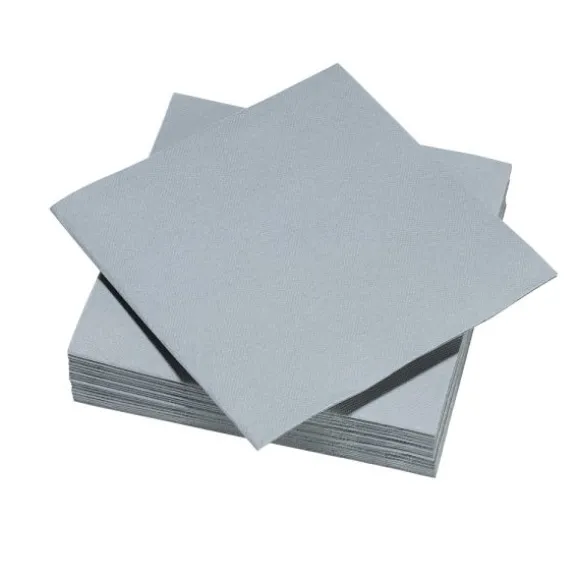 40 serviettes micro-gaufrées en ouate de cellulose - 38 x 38 cm - Couleur au choix