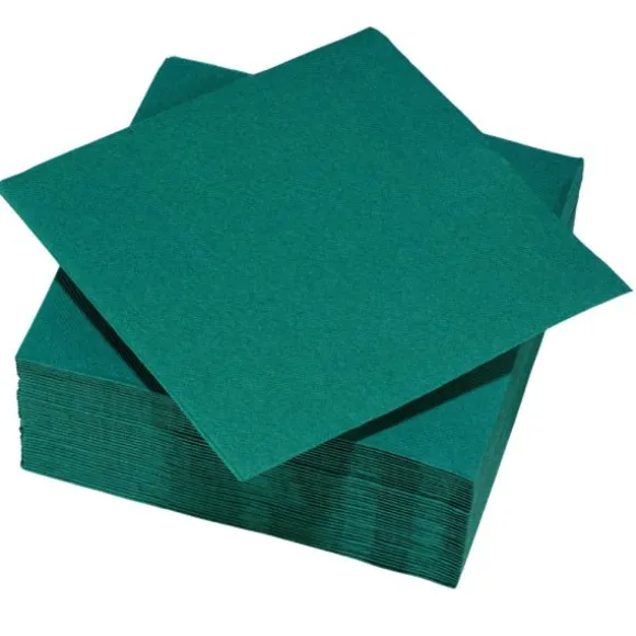 40 serviettes micro-gaufrées en ouate de cellulose - 38 x 38 cm - Couleur au choix