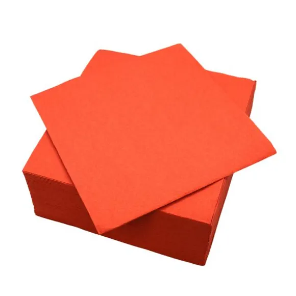 40 serviettes micro-gaufrées en ouate de cellulose - 38 x 38 cm - Couleur au choix